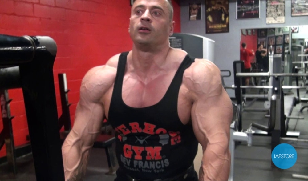 Thomas Benagli avec Steve Weinberger à la PowerHouse Gym Bev Francis, New York
