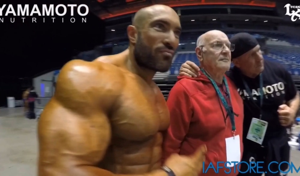 Backstage Olympia Amateur UK 2015 avec Fabio Petruio IFBB Bodybuilding