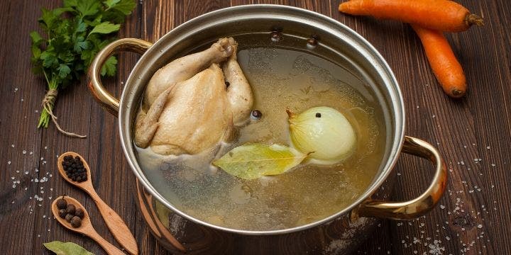 bouillon riche en collagène