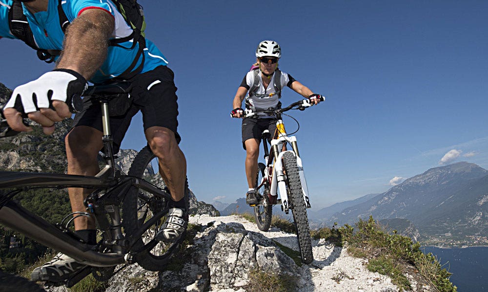 cyclistes lors d'une randonnée